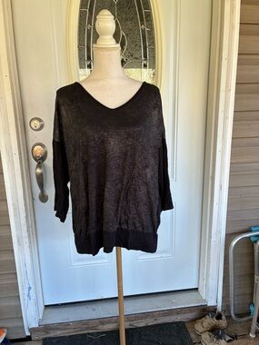 Old Navy Black Sherpa-Lined Hoodie